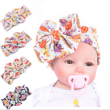 

2020 New Girl Elastic Hair Band floral headband headwrap turban Headband Girl Headdress kids Hair Accessories