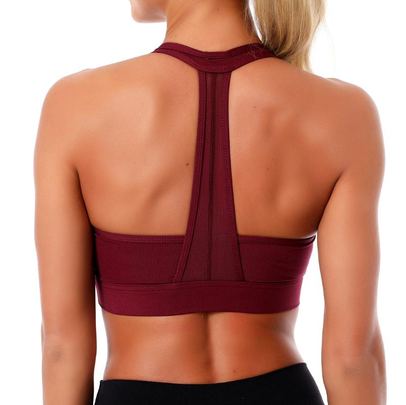 

Mindstream Seamless Sports Bra Shockproof Gathered Bra Sling Yoga Underwear Workout Running Anti-friction Fitness Gym, White