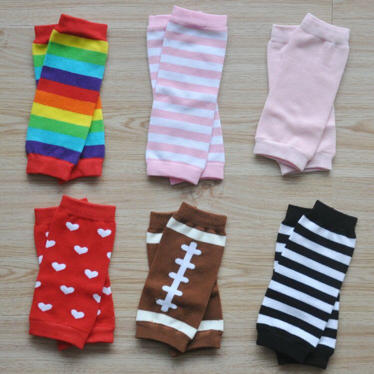 red and white striped baby socks
