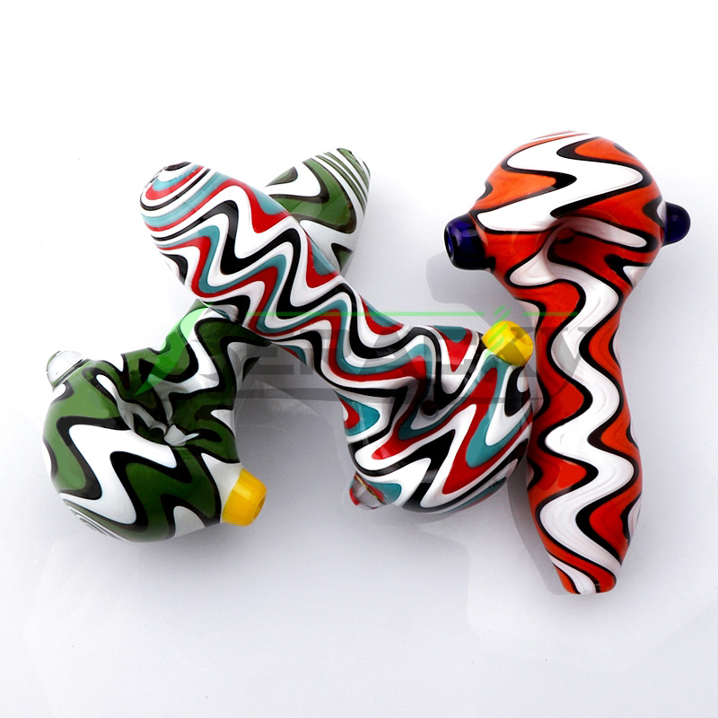 

Beracky Color Glass Spoon Pipe 4inch High Quality US Color Glass Smoking Pipes Heady Glass Water Pipes Hand Pipes For Oil Dab Rigs