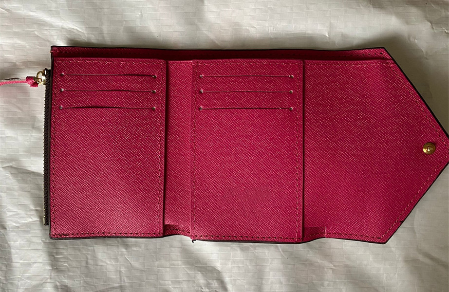 

2020 hot selling classic famous designer printed multicolor short ladies wallet with good quality wholesale666, Red