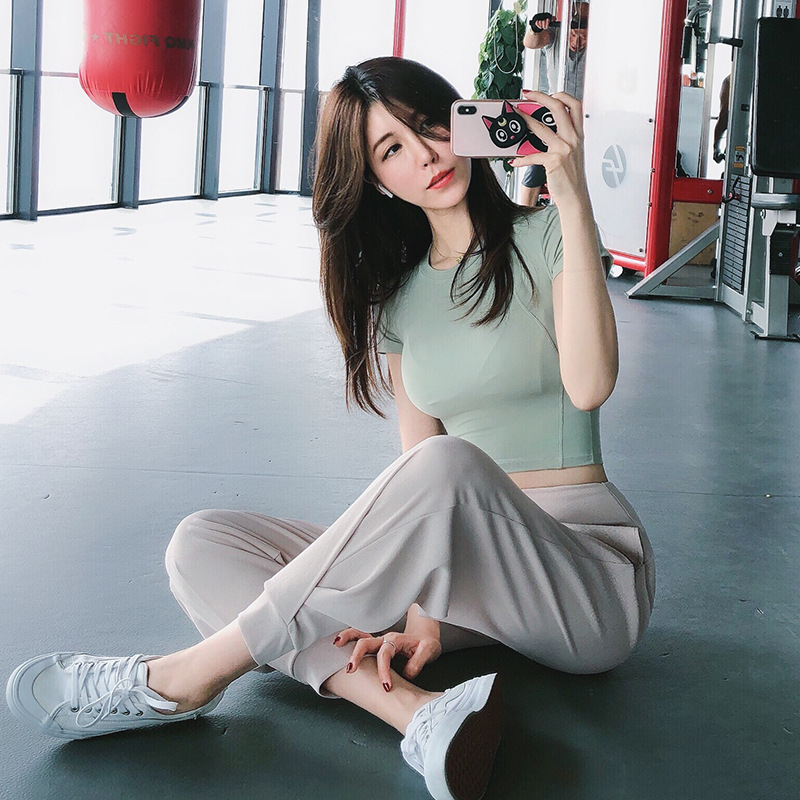 

Workout Pants Women Yoga Pants Full Length GYM 2020 Fashion Fitness, Beige