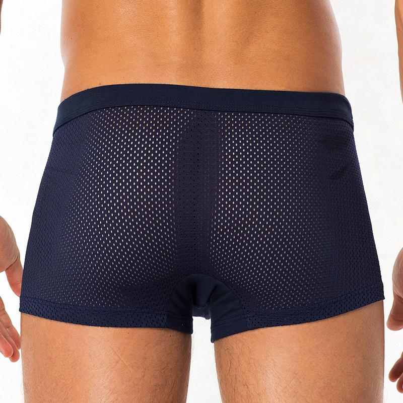 

DEWVKV Mens Underwear Soft Boxers Men Solid Boxer Shorts Plus Size Boxers Mens Underwear Comfortable and Breathable ZMQ, Sapphire blue