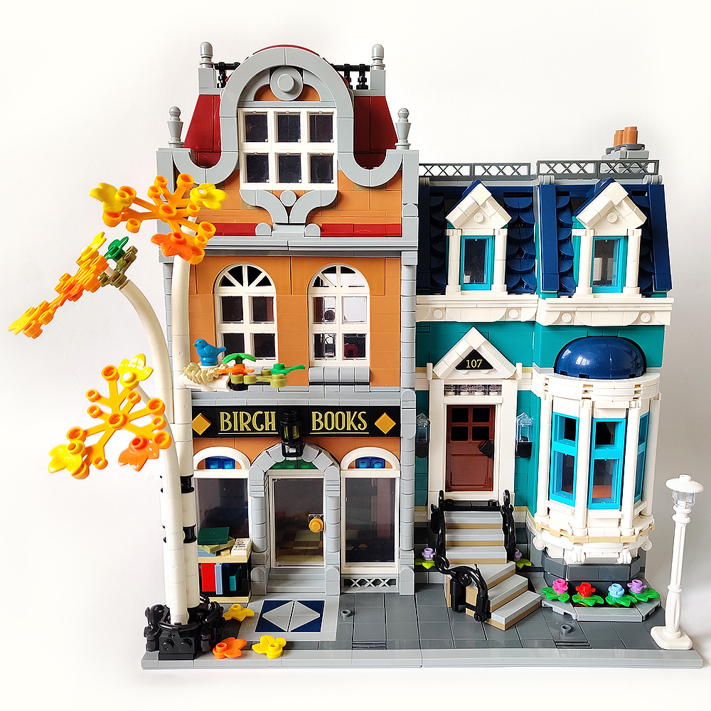 

10201 City Street View Bookshop 2524Pcs Model Building Kits Blocks Bricks Toys Children Gift Compatible 10270