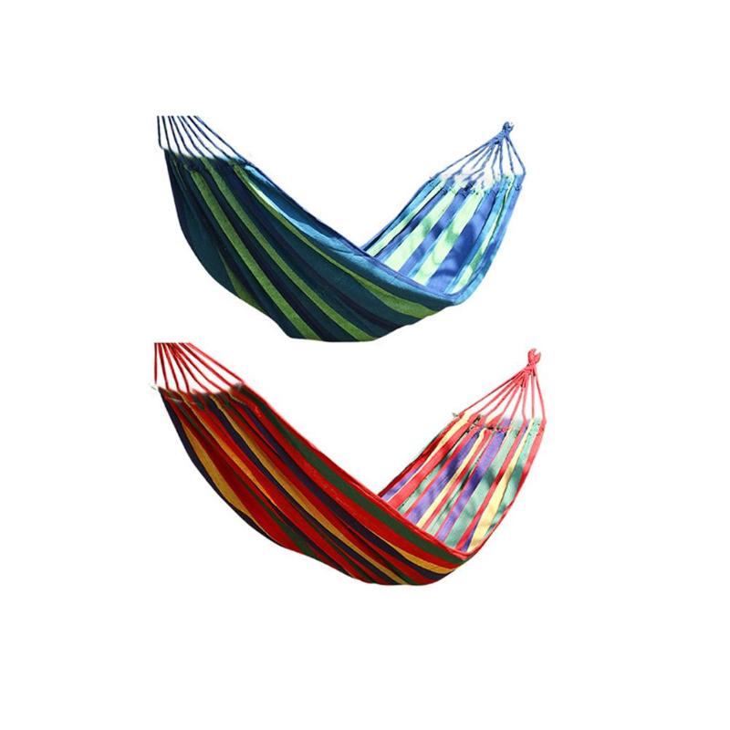 

Double Canvas Hammock Portable Garden Hammock Swing Beds Perfect Anti-rollover For Travel Camping Hiking Garden