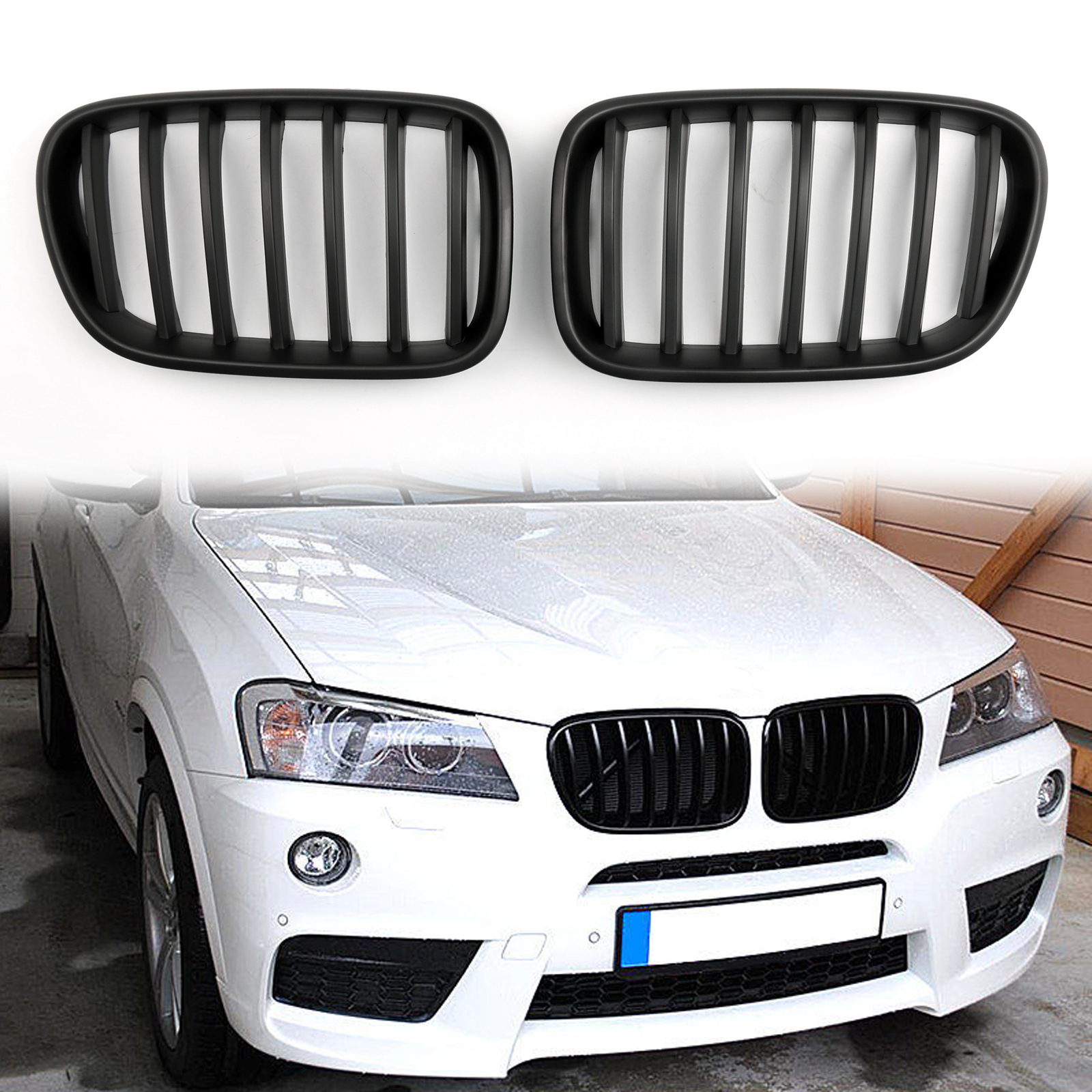 BMW X3 F25 11-17 Rear Reflector Light Lamp Set Pair M Sport Bumper Only