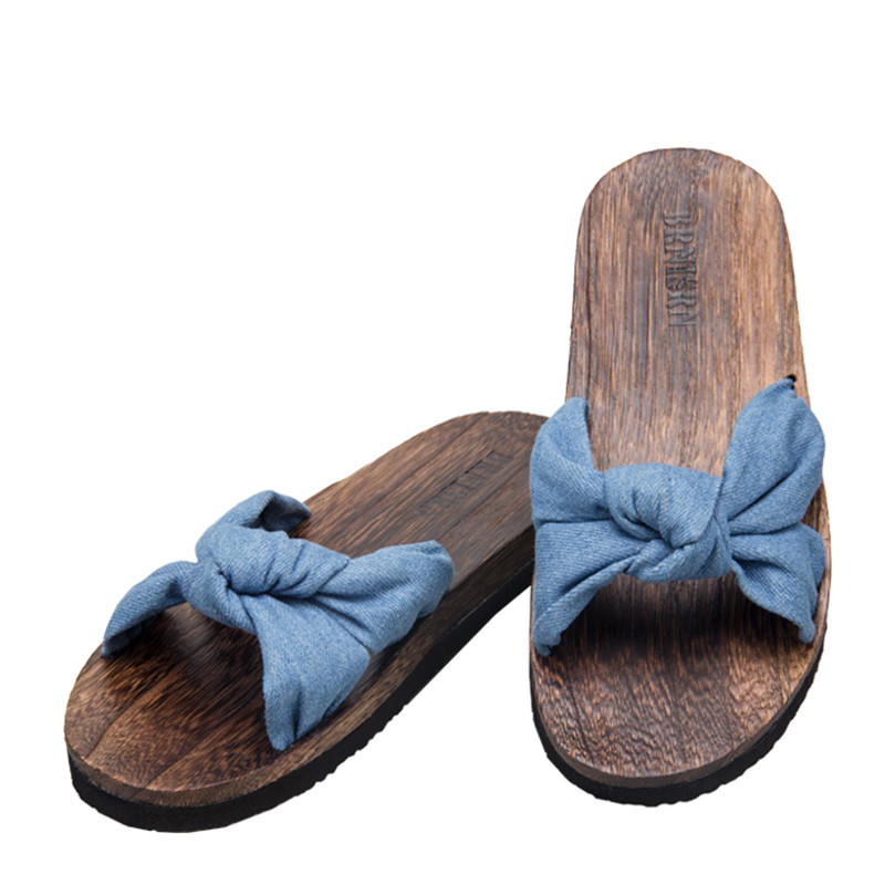 

Japanese Traditional Wooden Shoes Flip Flops Woman Chinese Geta Home Slippers Sauna Outdoor Sandals Anime Cosplay Costumes, Black