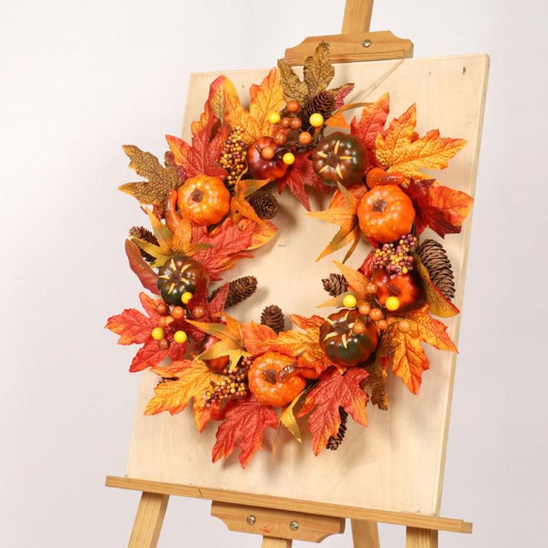 

Silk Fall Door Wreath Autumn Berries and Enhance Home Decor, 55cm