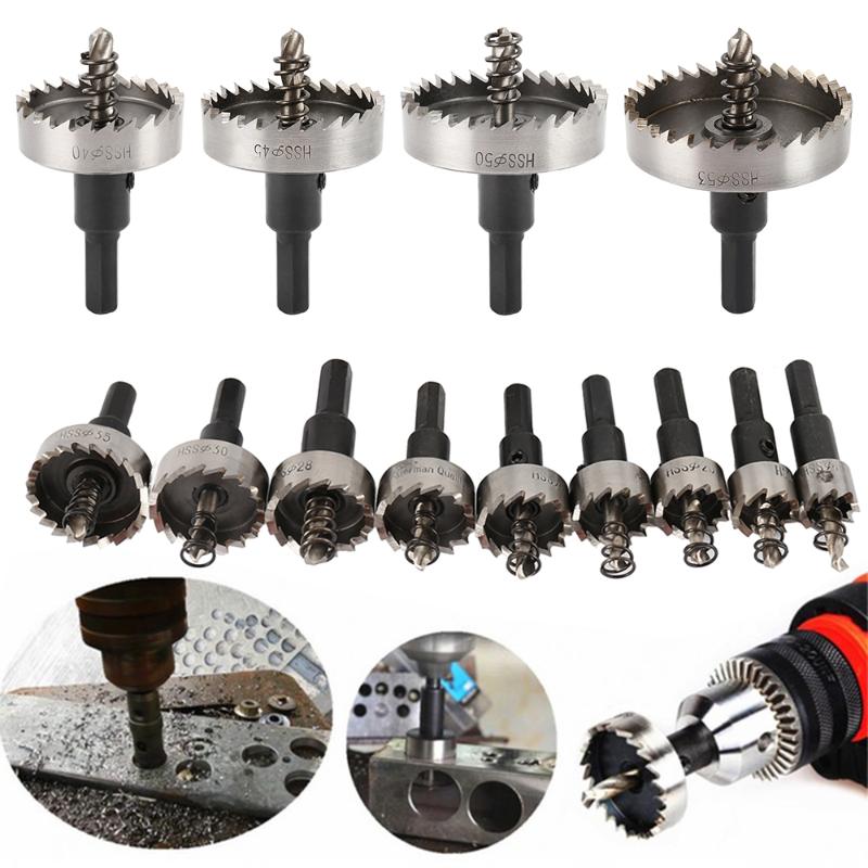 

13PCS Carbide Tip HSS Drill Bit Hole Saw Set Stainless Steel Metal Alloy 16/18/20/22/25/26/28/30/35/40/45/50/53mm