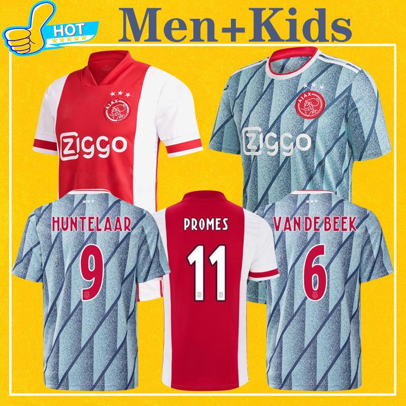 

Men Kids ajax 2021 Home Away jersey maillot AJAX Kit Soccer Jersey NOURI VAN DE BEEK ZIYEC HUNTELAAR PROMES 20 21 Football Shirt