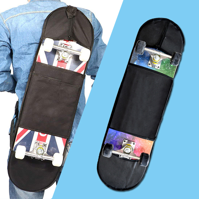 

Portable Skateboard Bag Universal Double Rocker Longboard Backpack Durable Skate Board Carry Bag Outdoor Zipper Cover Accessory