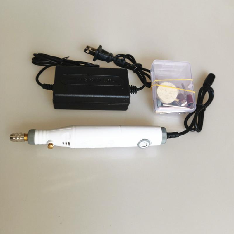 

18V Mini Electric Grinder Kit with Power Supply, Chuck Bits 0.5-3.2mm, Mini Handle Electric Drill Grinding Machine Engraving Pen