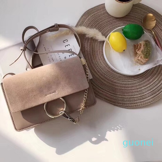 

New Shoulder Bags Women Free Shipping Chain Crossbody Bag Handbags Circle Designer Purse High Quality Female Crossbag, Red