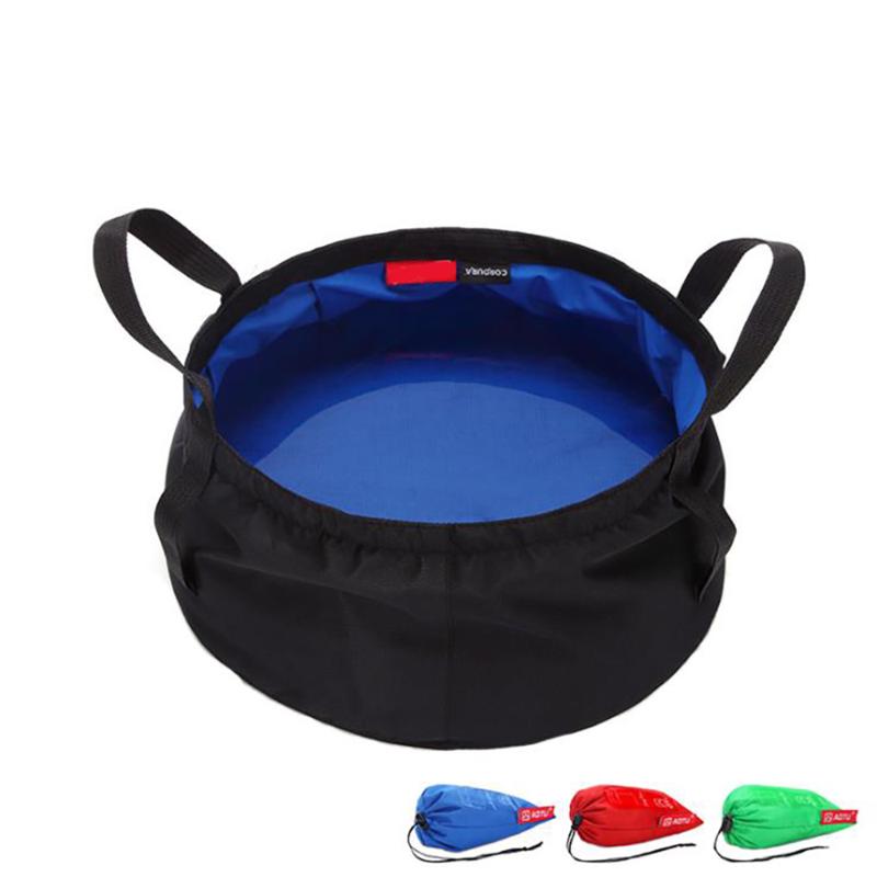 

Folding Fishing Barrel High-quality Travel Camping Picnic Water Bucket Bowl Sink Portable Convenient Easy Carrying Wash Face Bag, A water bags