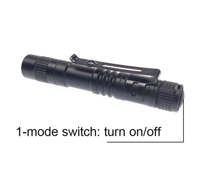 

Pen shape lead flashlight torch XPE-R3 LED Mini Flashlight Ultra Bright Handy Penlight Torch Pocket Portable 1 Mode Lantern For Camping