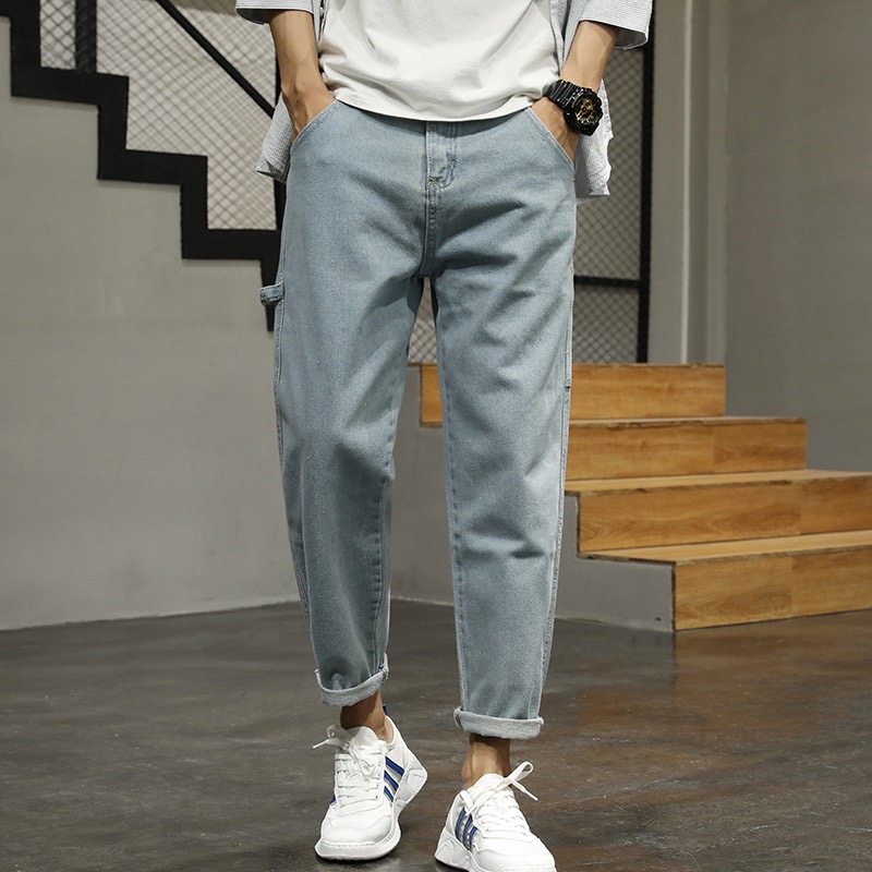 

New Young Men Loose Jeans Harem Jeans Denim Trousers Causal Ankle Length Homme, Fdk687