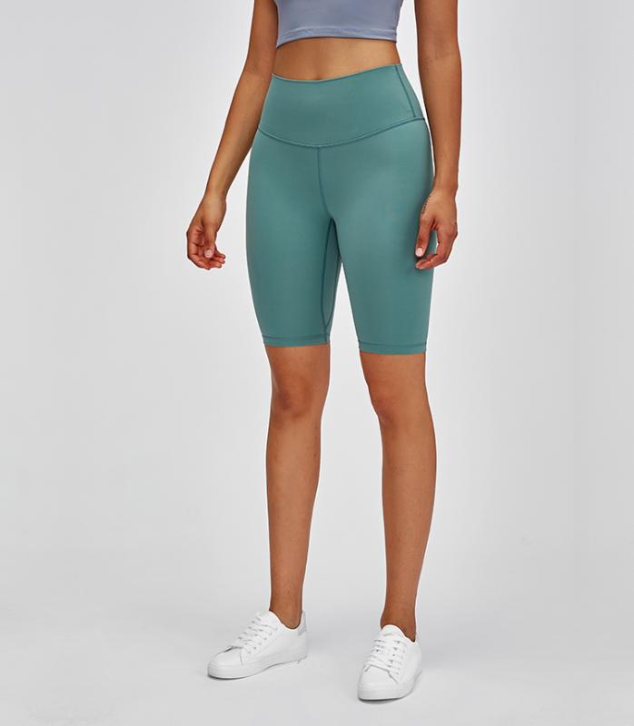 

LOTRAVEL MUST-HAVES Plain High Waist Athletic Sport Fitness Long Shorts Women Butter Soft Naked-feel Yoga Workout Biker Shorts, Black