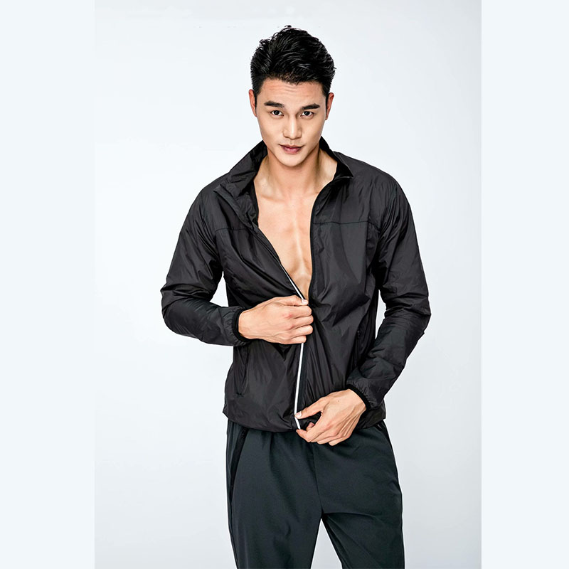 

Spring/Autumn Windbreaker Running Jacket Sport Jacket Gym Hoodie Outdoor Windproof Winter Coat Cycling Sportswear Male, Blue