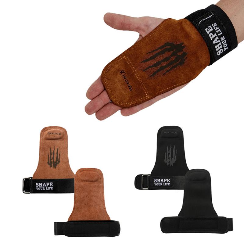 

1Pair Palm Protect WeightLifting Wrist Support Brace Guard Protector Men Keep Power Band Sports Palm pad Wristband, Black