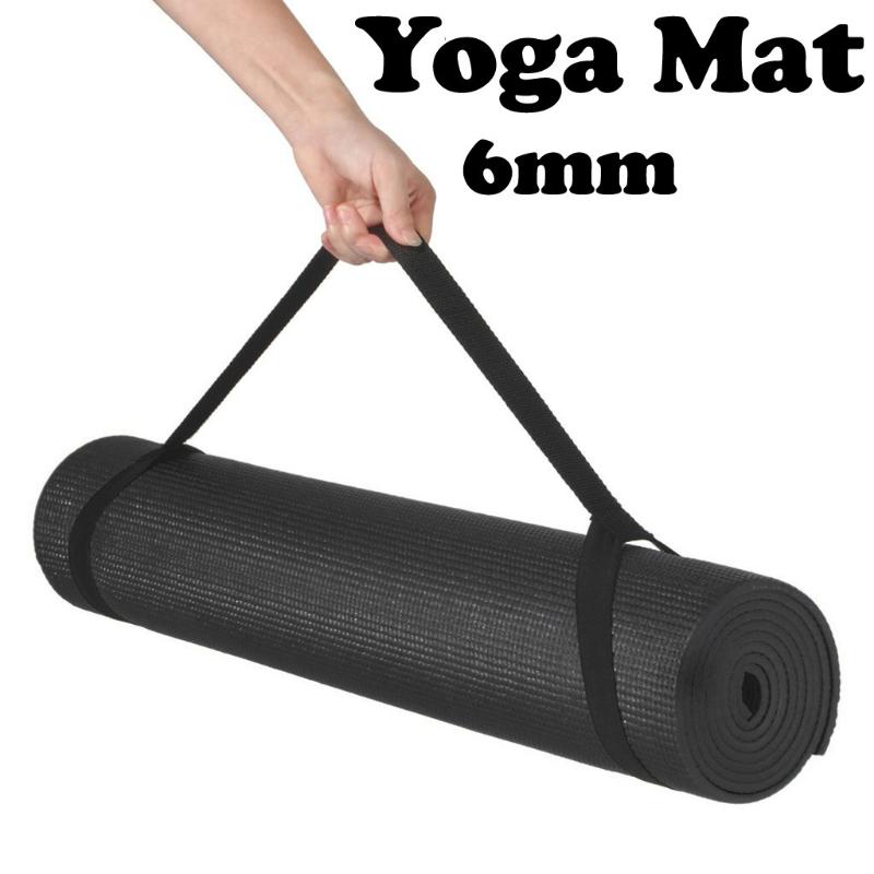 

173*60 cm 6mm Non-slip Yoga Mats Fitness Foldable Fitness Environmental Gym EVA Exercise Pads With Elastic Carrying Strap, Red