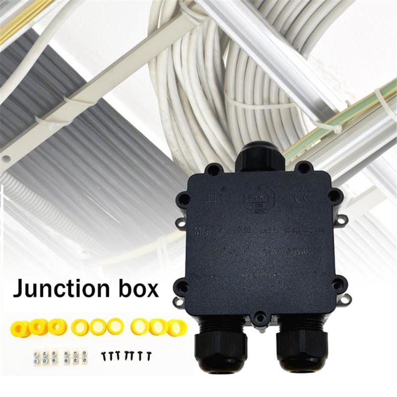 

Waterproof Junction Box IP68 UV Sunproof Outdoor Multiple Ways Plastic Electrical Junction Box Case Cable Wire Connector Protect
