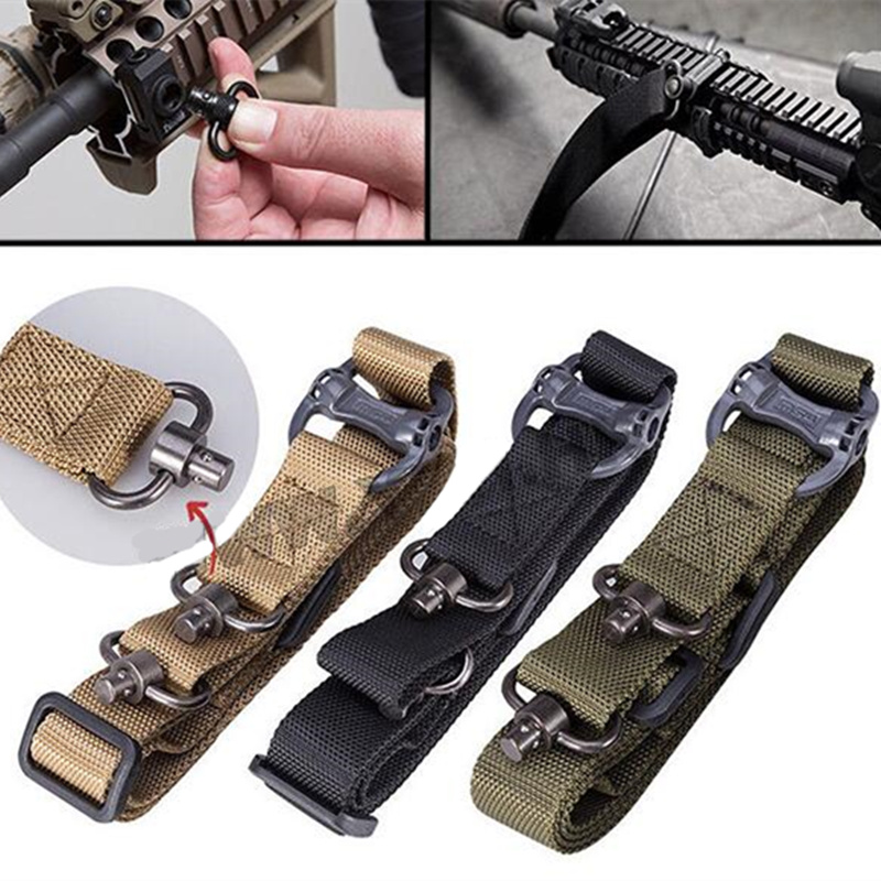 

Hunting Tactical AR15 MS4 Sling Strap Quick Detach QD Swivel Dual 2 Points
