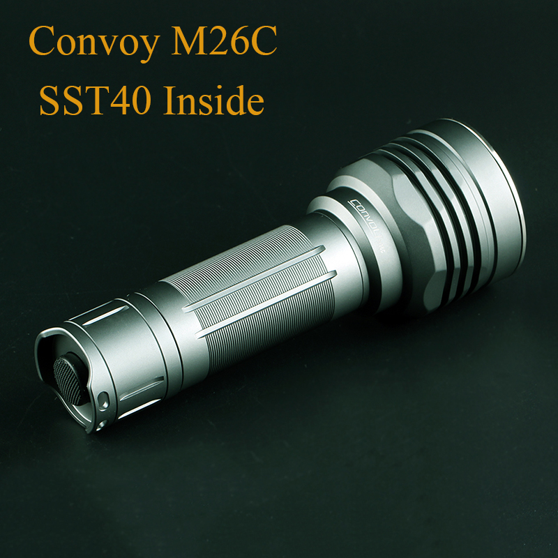 

Convoy M26C SST40 LED Long Shot Linterna 26650 Torch Hunting Lamp Work Light Lanterne Latarka Zaklamp Lampe De Poche