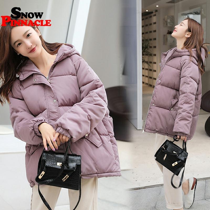 

Winter women Parkas coat 2020 casual thicken warm hooded padded jackets coat Female solid colorful styled outwear snow jacket, Purple
