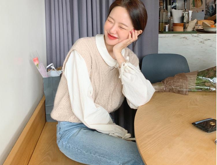 

new sweater Autumn knitting vest Suits long sleeve Robe Femme Vestido Vintage Blouses Women Tops Women Girls Blouse Linen Cotton, Shirt 2041