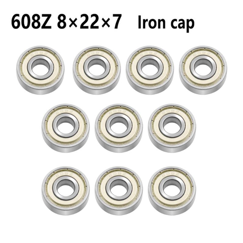 

8x22x7mm Scooter Bearings 608Z High Carbon Chrome Set Skateboard Scooter Roller, 608rs