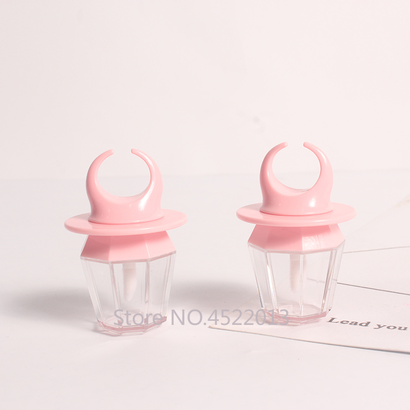 

8ml Empty Lip Gloss Tube Lips Bottle wand Brush Container Diamond Ring Shape Refillable Bottle Lipgloss Tube Concealer