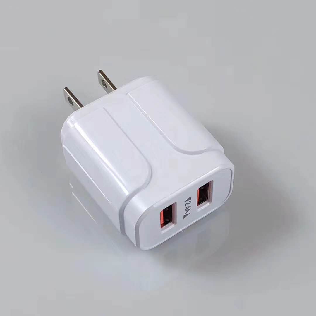 

2 USB Wall Charger Adapter Travel Adapter Triple USB Ports Chargers Home Plug For Mobile Phone With Opp Package