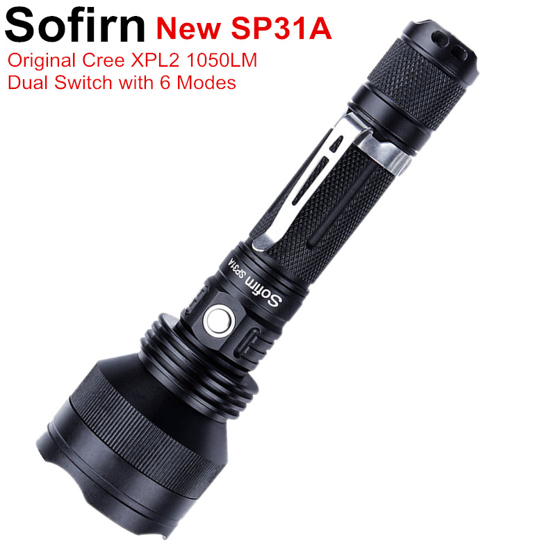 

Sofirn SP31A Powerful LED 18650 Cree XPL2 1050lm Tactical Torch Light High Power Lamp 6 Modes Bike Light