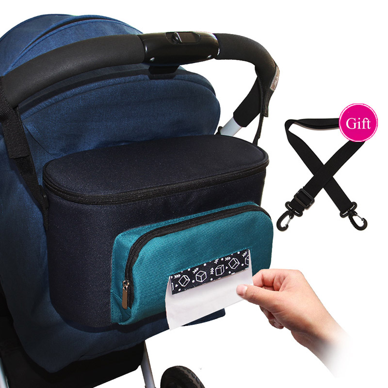 

Baby Stroller Bag Waterproof Insulation Mummy Bags Fashion Large Capacity Diaper Multifunctional Mom Infant Handbag MBG0085, Green