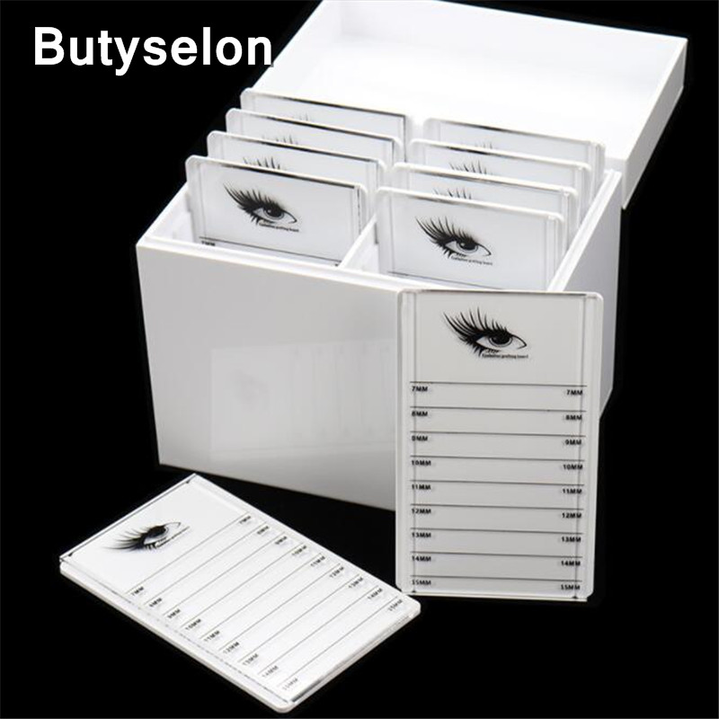 

Eyelashes Storage 1pc Box 10 Layers Acrylic Pallet Lash Holder Individual lash Volume Display Stand For Eyelash Extension Tool