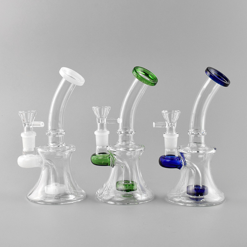 

High Quality mini hookah bong glass water pipe cric percolator 14mm female joint