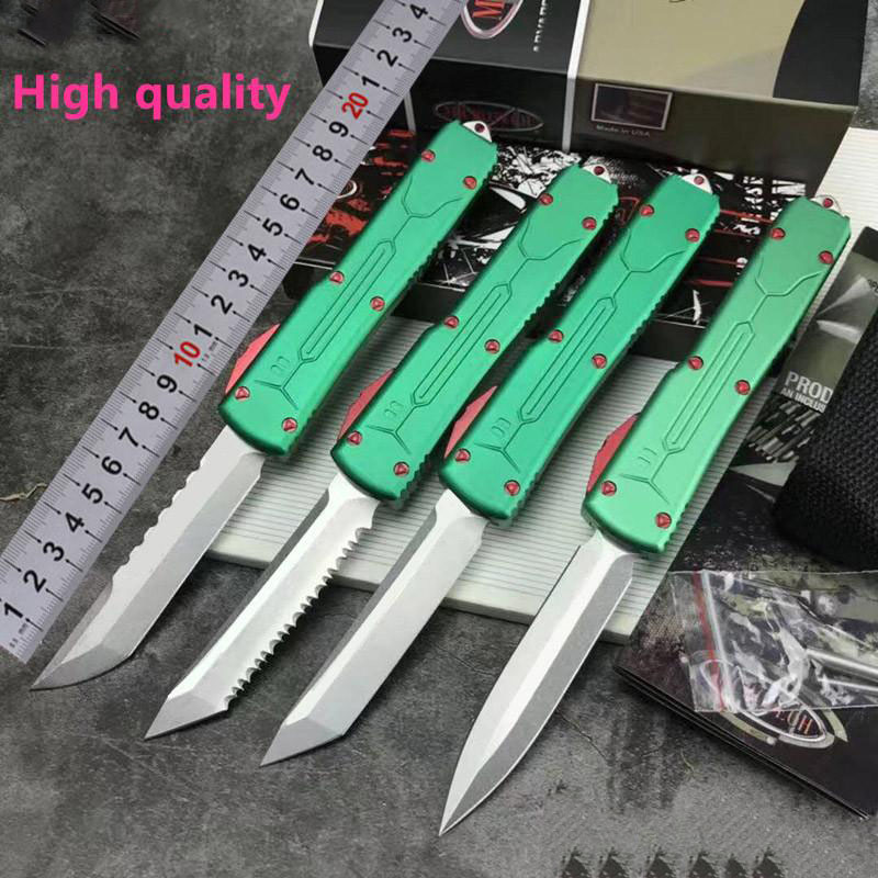 

High!! Ultratech Microtec Bounty Hunter automatic knives VG10 knife auto knife Combat Tactical Knife( CNC VG10 steel ) 6061-T6 aluminu