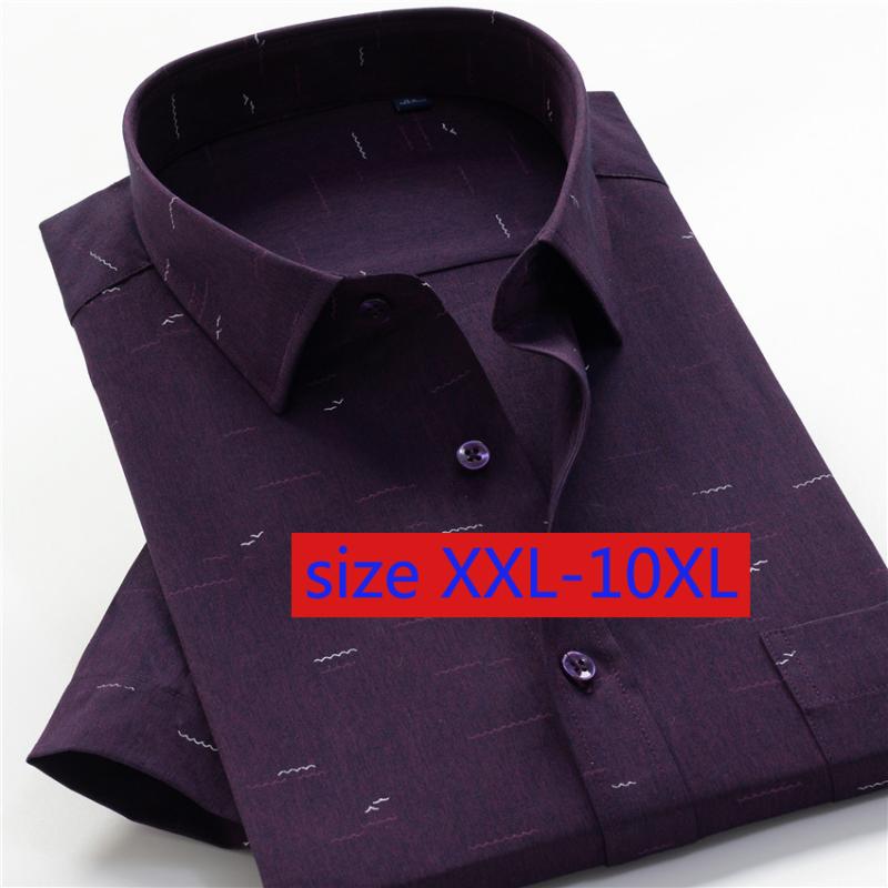 

New Arrival Cotton Super Large Men Loose Oversized Casual Long Sleeve Smart Shirts Plaid High Quality Plus Size 2XL-8XL 9XL 10XL, 3520015