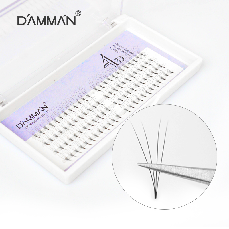 

Damman Mink 4D Fan Eyelash Extension BC Curl Easy Fast Fans False Individual Lashes Hand Made Faux Soft Eyelashes for Extensions