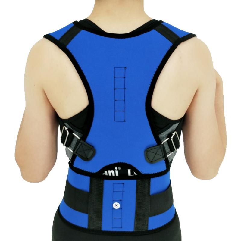 

KSY Women Men Corrector Postura Back- Shoulder Corset Back Support Posture Correction Belt, Blue