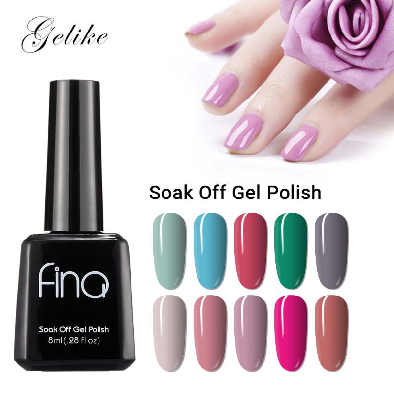 

Gel Polish 8ml Soak Off UV Gel Nail Polish Nail Art Varnish Semi Permanent Base Top Coat UV LED, New color 02