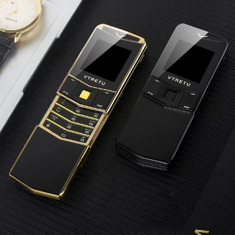 

Luxury Metal Signature 8800 Mobile Phones 2G GSM Special Style Business Slider Slim Cool Mini Card Cell Phone BT Dial Vibration Anti Lost