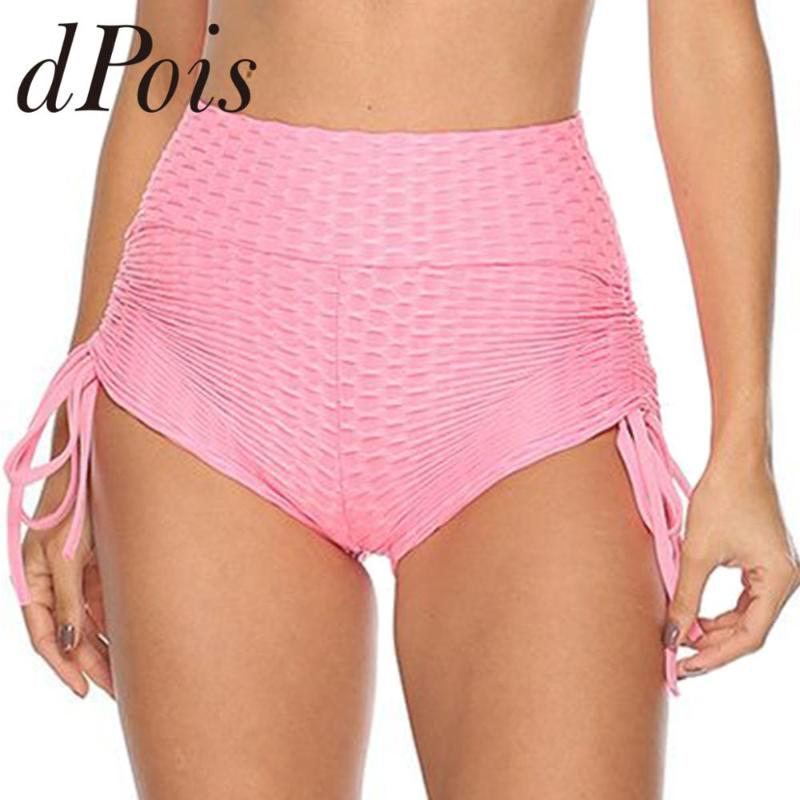 

Yoga Shorts Women Summer High Waist Tummy Control Drawstring Short Slim Fit Yoga Gym Workout Shorts Casual Sports Running, Black