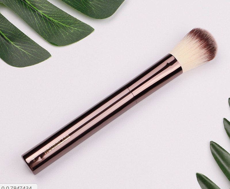 

Dropshipping Hourglass Foundation/Blush Makeup Brush #2 Full Size Bronzed Contour Cosmetic Brushes Synthetic Bristles