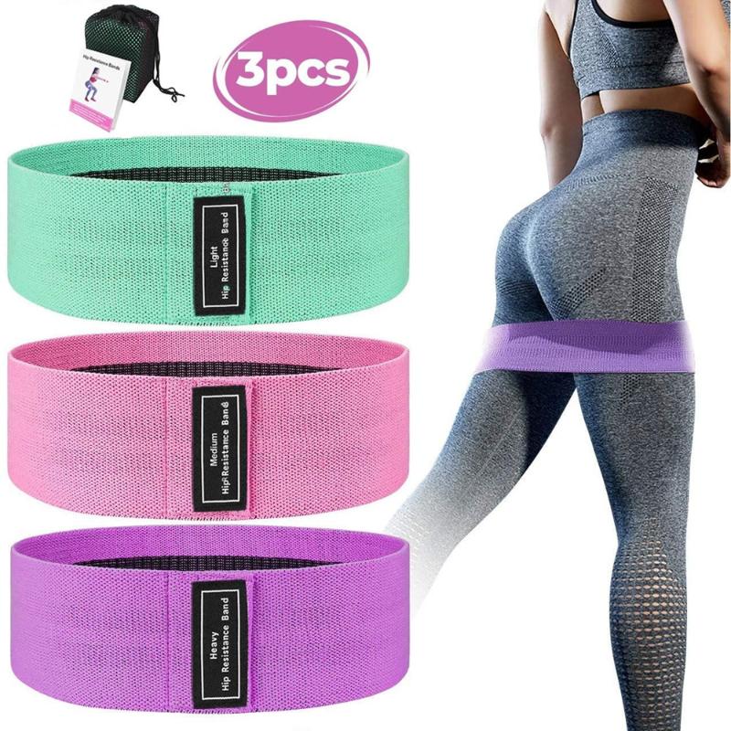 

Booty Bands Set Non-Slip for Legs BuHip Glute Squat Resistance Training Workout Bands Home Gym Fitness Pilates Yoga String