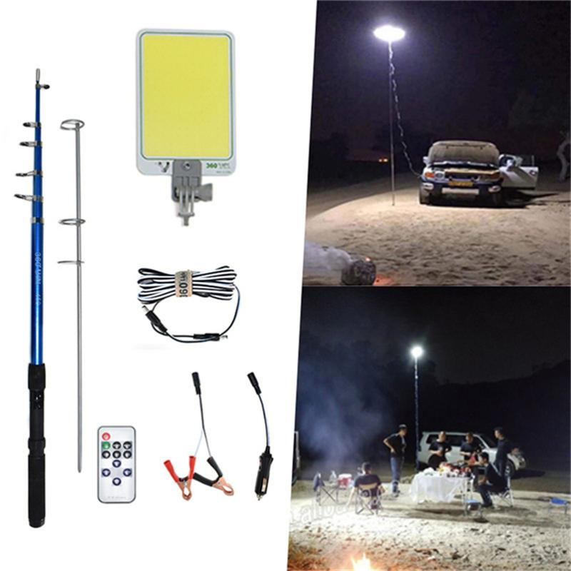 

Portable searchlight Lantern recargable LED outdoors Road travel Camping Tent Light 4.5m rod emergency Repair lamp