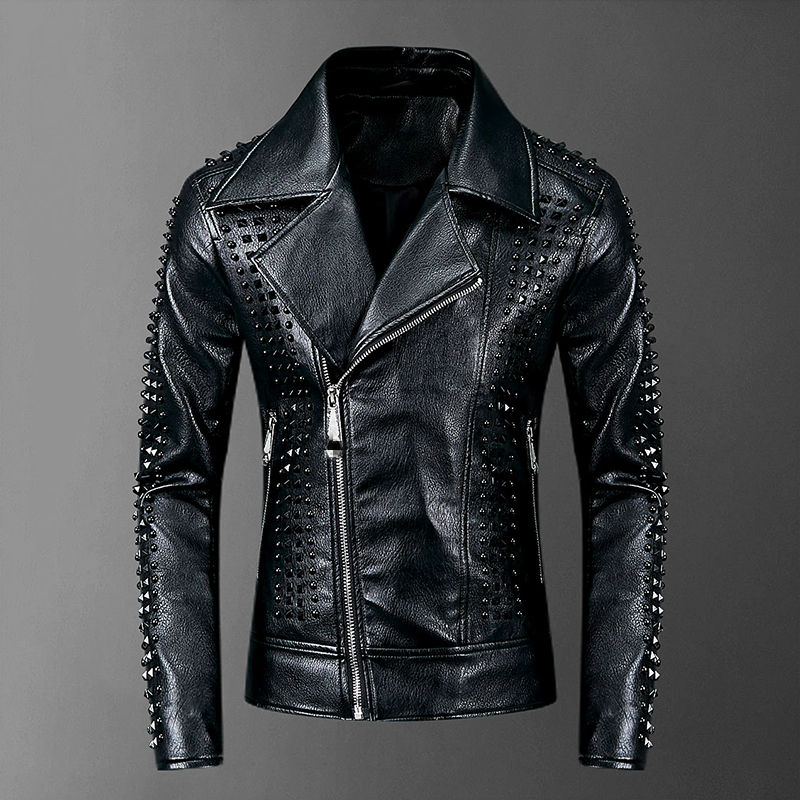 chaqueta rockera hombre