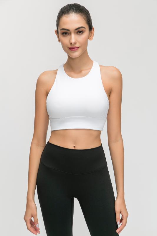 

Breathable sports bra high stretch bra, ladies fitness quick-drying padded sports top, yoga running gym seamless top, Blue