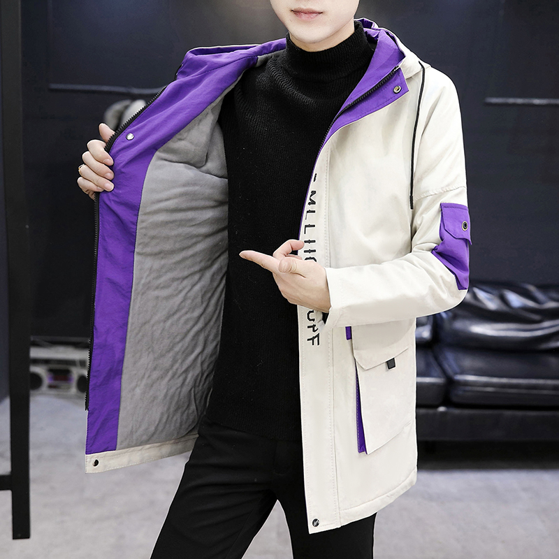 

2020 otoño hombres clásicos rompevientos Chaqueta larga Abrigos Hombre gabardina hombres abrigo largo Casaco Longo casacas para, Beige