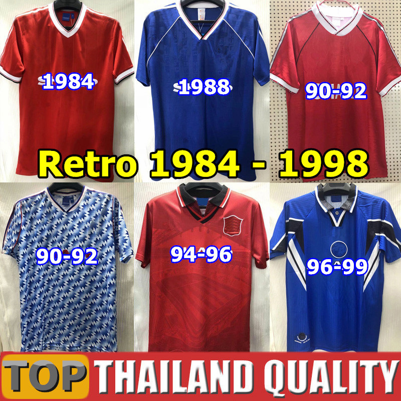 

Retro 1983 1984 1986 1988 Manchester Soccer Jerseys United 1990 92 94 RONALDO BECKHAM CANTONA KEANE SCHOLES MUFC Man Vintage Utd football shirt, 1991 white